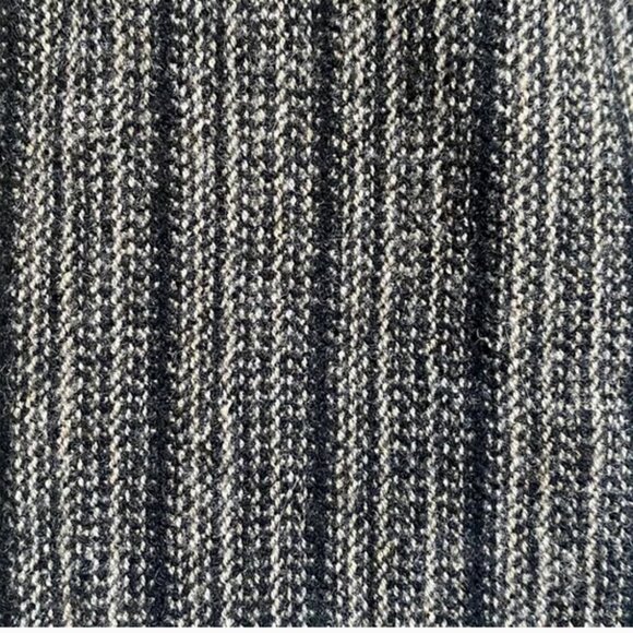 Eskandar Wool-Cashmere Oversized Jacket – Charcoal Stripe (Free Size) - Picture 3 of 15